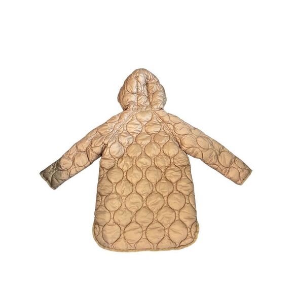 Zara Kids Girls Brown Insulation Hooded Quilted Puffer Jacket Size 9 - Picture 6 of 10